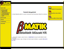 Tablet Screenshot of betamatik.hu